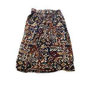 Tribal MIDI Skirt | Earth Tone MIDI skirt | Bohemian MIDI skirt